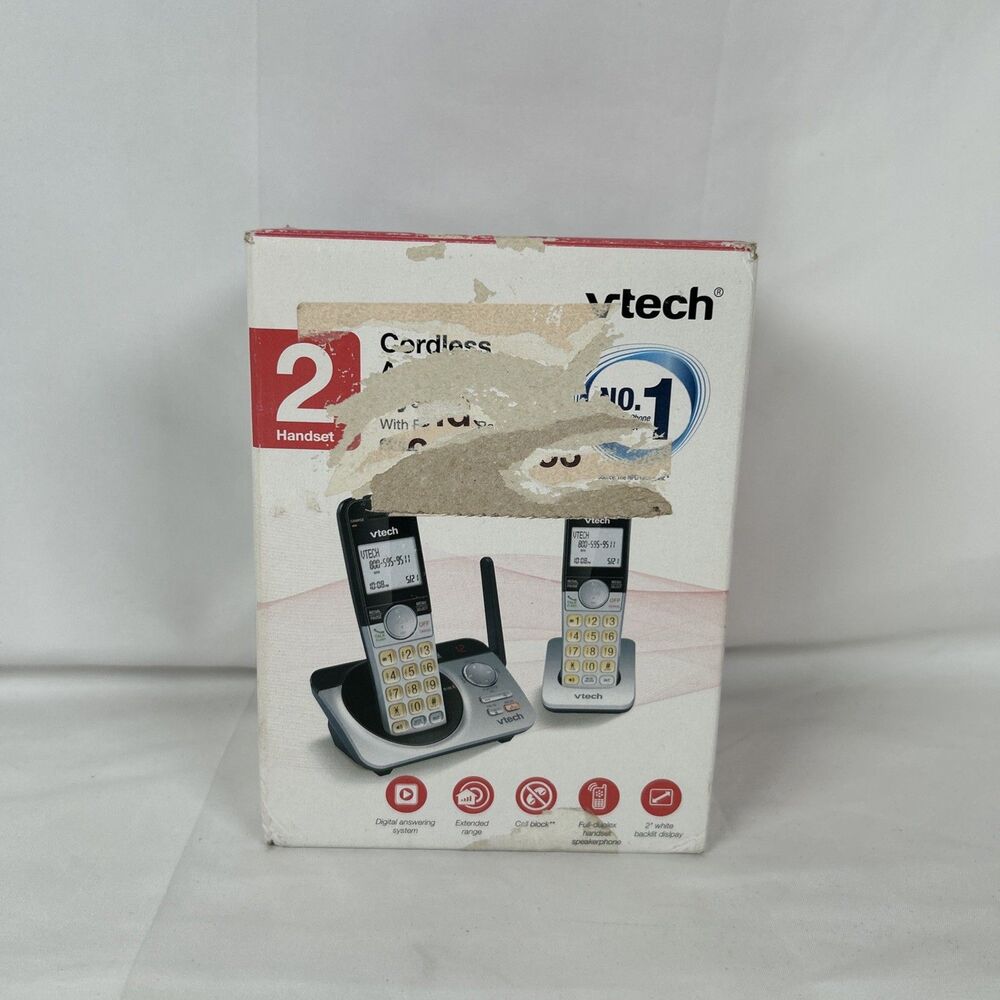 Vtech Cordless Answering System w/ extended range (2 Handset) CS5229-2 Sealed